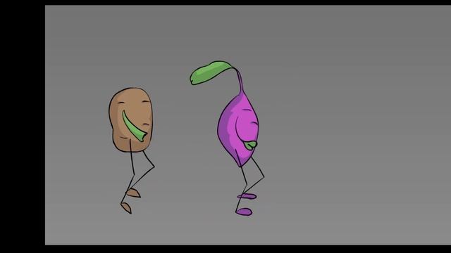 potato walk cycle. Created in ADOBE ANIMATE CC смотреть онлайн