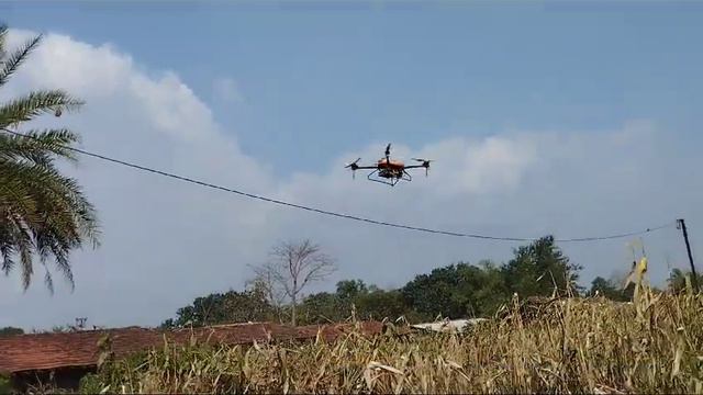 viksit Bharat Sankalp Yatra drone Demo video I am agriculture drone fly in villages смотреть онлайн