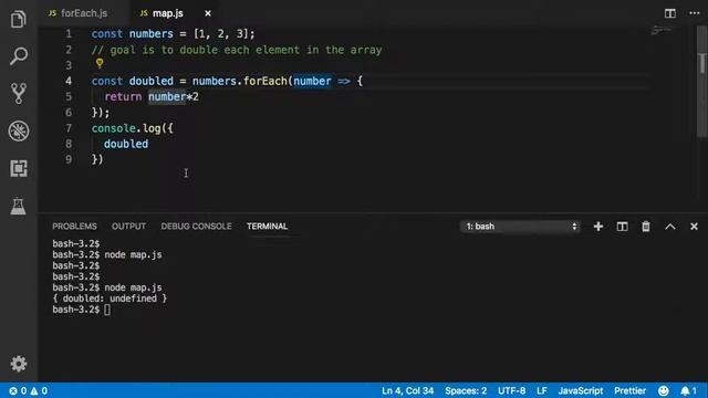 ES6 Tutorial: forEach versus map смотреть онлайн