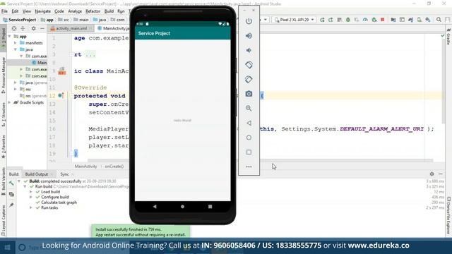 Android Services Tutorial | Background Tasks and Services | Android Development Training | Edureka смотреть онлайн