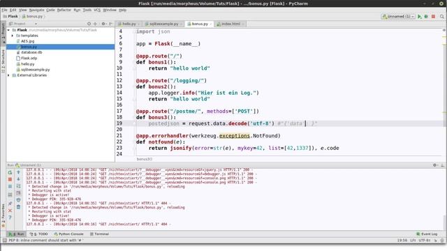 Python Flask Tutorial #16 - Json empfangen смотреть онлайн
