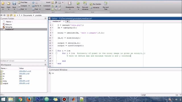 Median Filter in MATLAB to remove Salt & Pepper noise (Image Processing Tutorials) смотреть онлайн