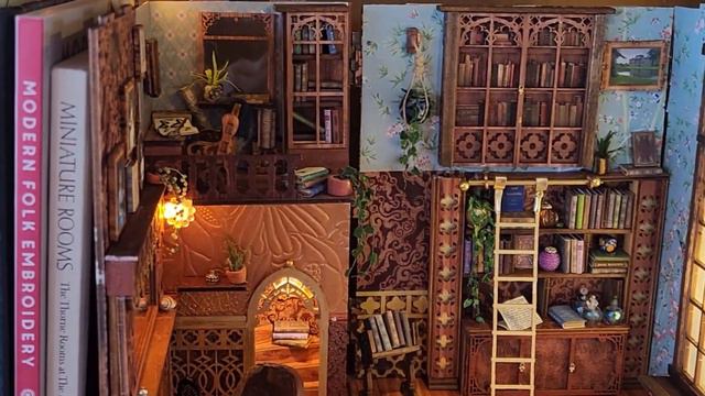 Eternal Bookstore BookNook To RoomBox Tour No Talking