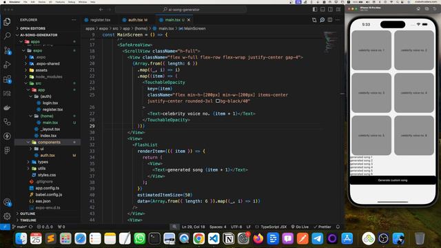 Build AI Song Generator App with React Native and tRPC (with Voice Cloning) смотреть онлайн