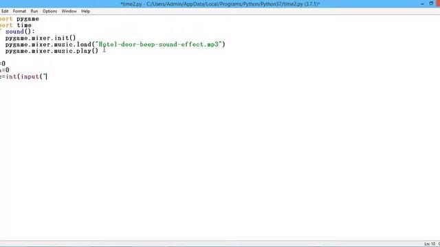 Python Program For Timer With Sound Effect смотреть онлайн