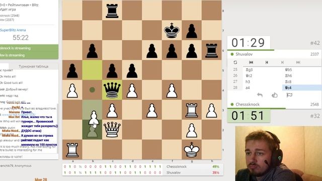 ШАХМАТЫ. ELITE SUPER BLITZ ARENA. LICHESS.ORG. КОММЕНТИРУЕТ CHESS KNOCK. смотреть онлайн