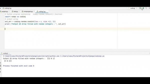 #51.Numpy random|Random Sampling in Numpy|randint,ranf|Python Tutorial for Beginner|Coding Tricks