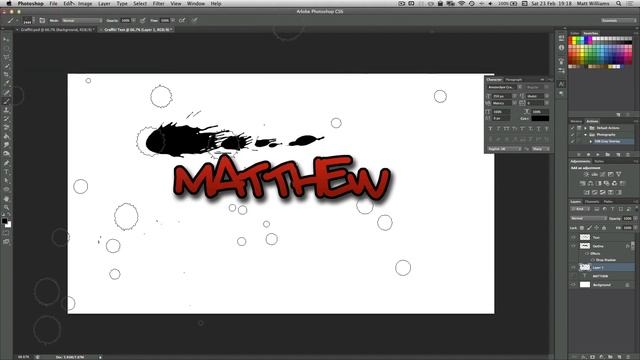 Photoshop Graffiti Text Effect смотреть онлайн