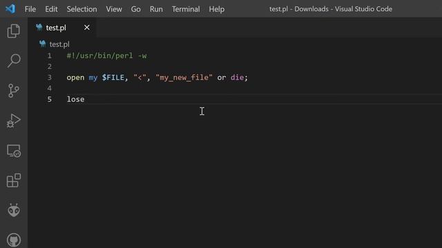 How to open and read from a file in Perl смотреть онлайн