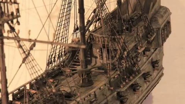 Невероятно! Модель корабля "Черная Жемчужина" с линеек! смотреть онлайн