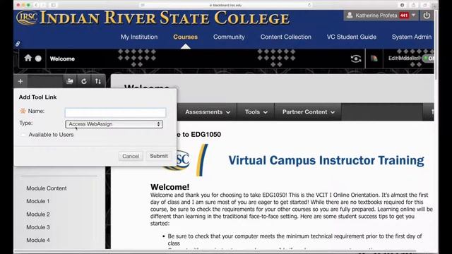 Virtual Campus Course Navigation смотреть онлайн