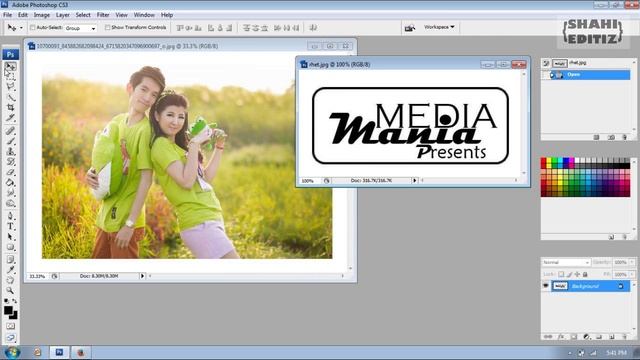 How to Add white Logo on Image in Photoshop Easy Tips смотреть онлайн