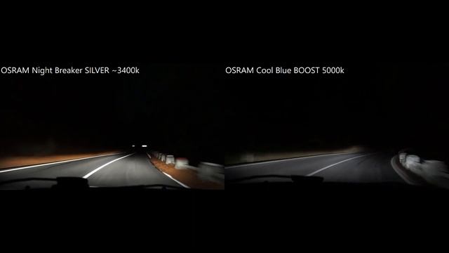 OSRAM Night Breaker SILVER Vs OSRAM Cool Blue BOOST