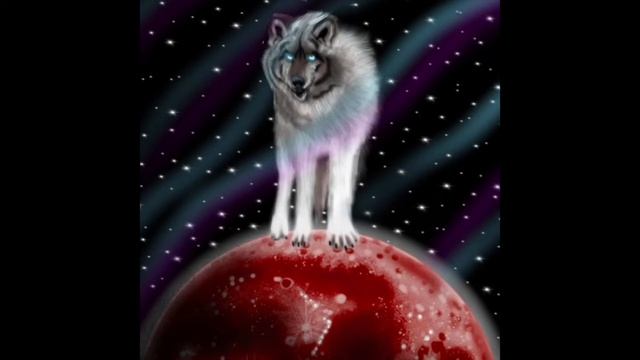 Super Flower Blood Moon Lone Wolf Howling #animation #wolf #art смотреть онлайн