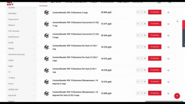 Лицензирование Content Reader - pdf редактор.