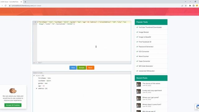 JSON Viewer | SumoWebTools смотреть онлайн