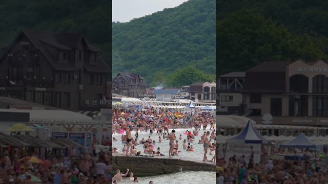 Аншлаг на пляжах Краснодарского края | Места на море закончились! смотреть онлайн