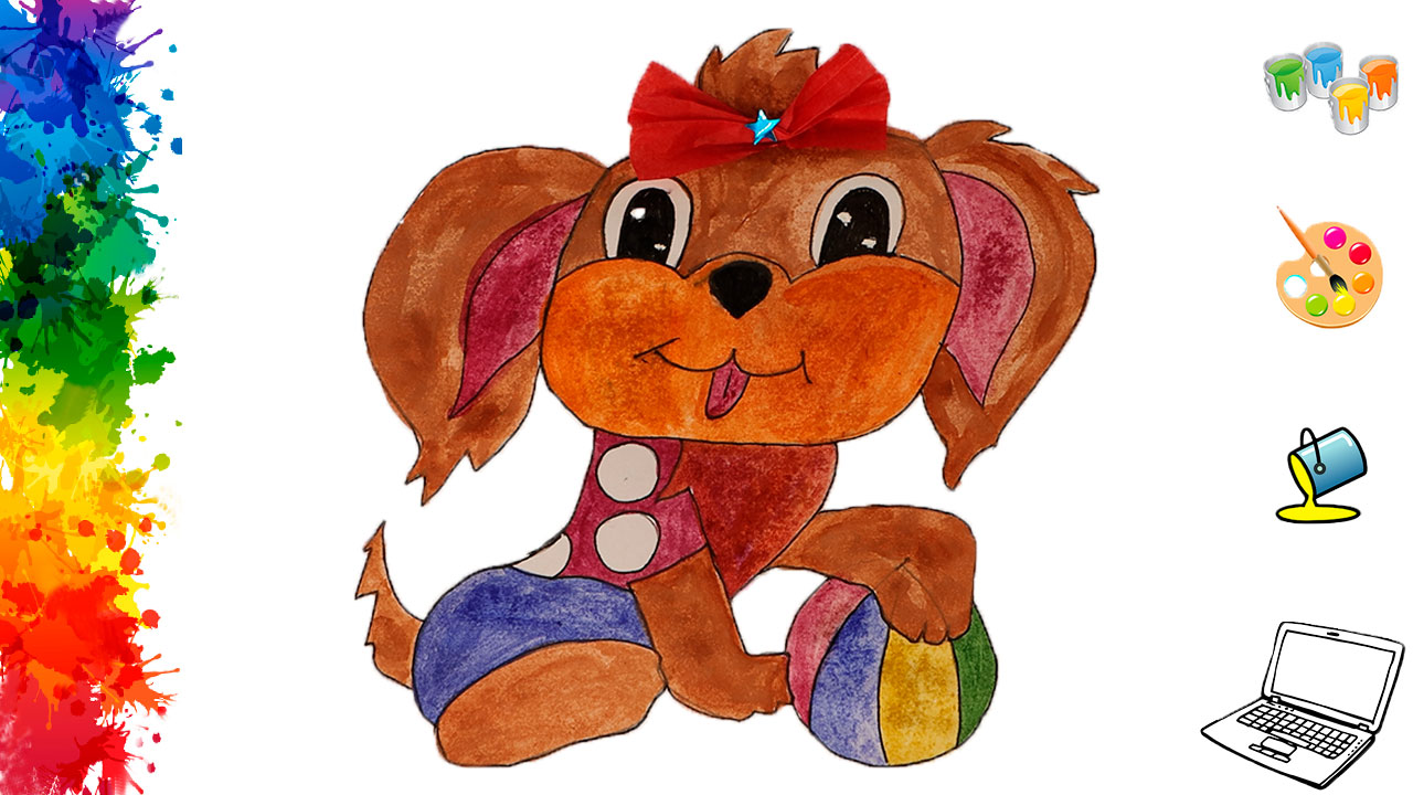 Как легко нарисовать собаку поэтапно для детей карандашом смотреть онлайн