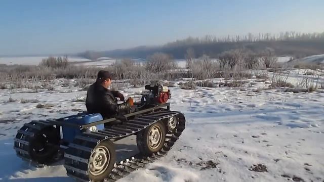 Самодельный гусеничный вездеход смотреть онлайн