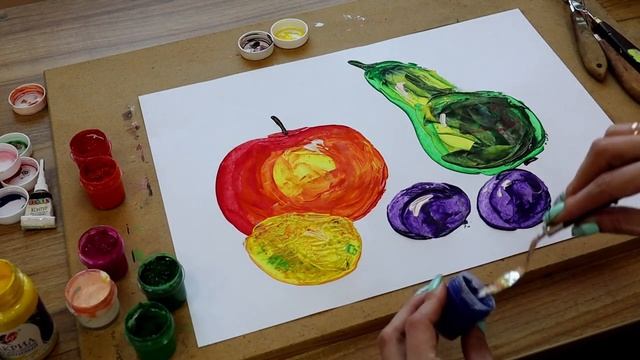Мастер-класс по рисованию мастихином «Фрукты» смотреть онлайн