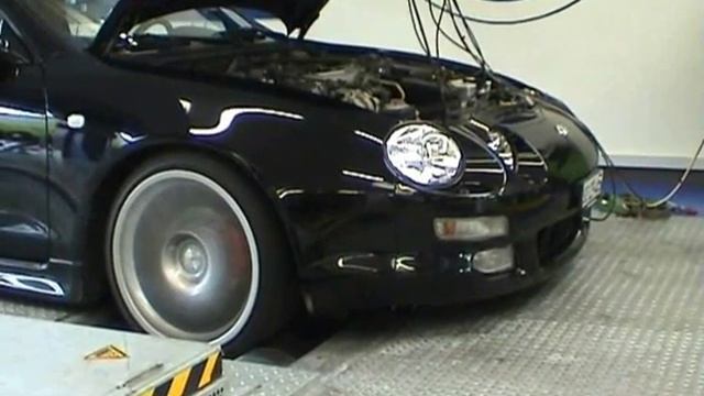 Toyota Celica ST202 on dyno смотреть онлайн