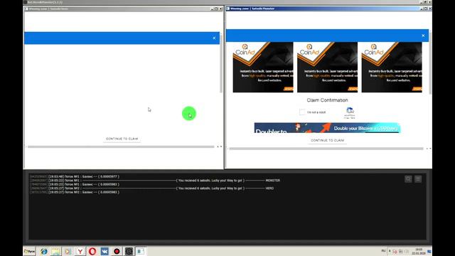 Бот по сбору сатоши с кранов 'SatoshiHero' и 'SatoshiMonster' смотреть онлайн