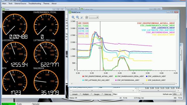 E61 LCI DDE 7.1 logging with TestO while driving смотреть онлайн