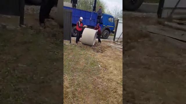Доставка ЖБ-колец на участок смотреть онлайн