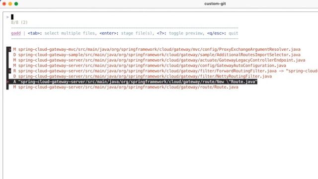 custom-git - | Stage files with gadd | смотреть онлайн