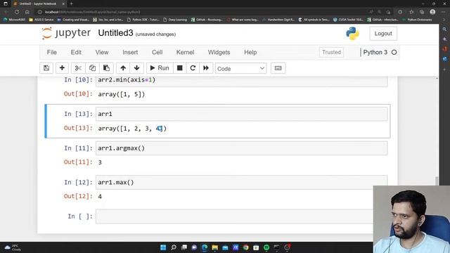 NumPy Tutorial 5 min(), max(), argmin() and argmax() on NumPy Arrays смотреть онлайн