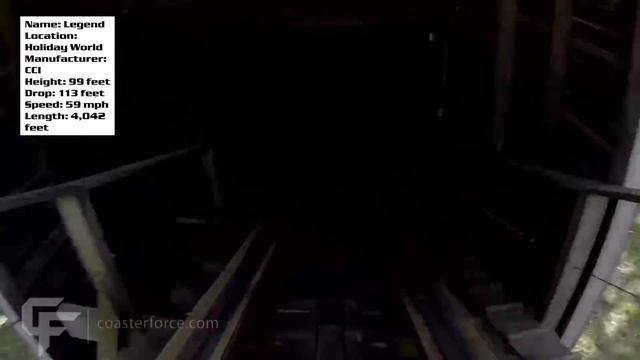 Legend Review Holiday World CCI Wooden Roller Coaster смотреть онлайн