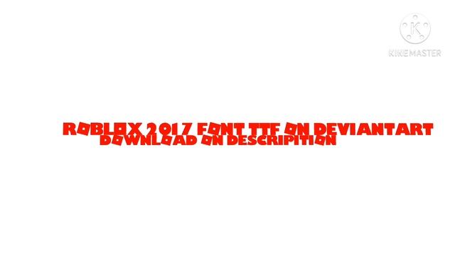Roblox Font Free Download смотреть онлайн
