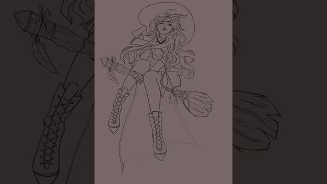 Sunset Witch (Witch Series) - SPEEDPAINT смотреть онлайн