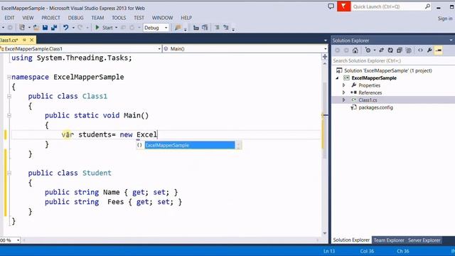 Import excel data into C# objects (code) using ExcelMapper смотреть онлайн