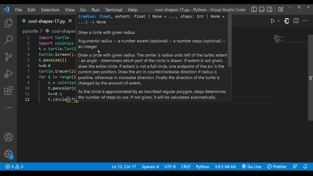 Python Turtle Graphics - 26 | Cool Shape Drawing | Python Turtle Coding Video | Learnonpy | смотреть онлайн