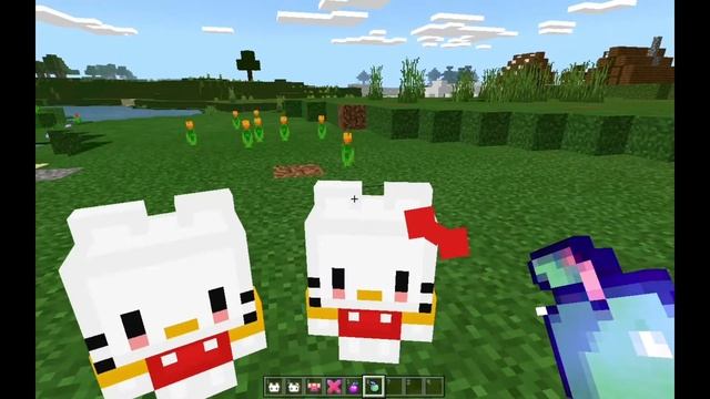 HELLO KITTIES IN MINECRAFT!!! || Hello Kitty NPC || Minecraft Add-on Review смотреть онлайн