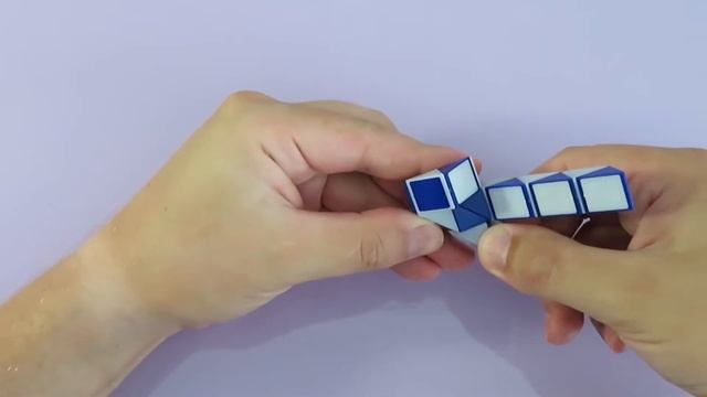 ЛУК ? из змейки Рубика - схема сборки. Фигура № 76 смотреть онлайн