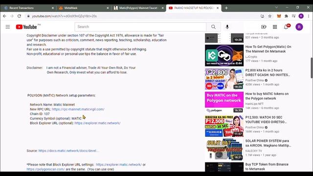 SOLUSYON SA INVALID RPC URL SA PAGSETUP NG POLYGON MATIC NETWORK SA METAMASK смотреть онлайн