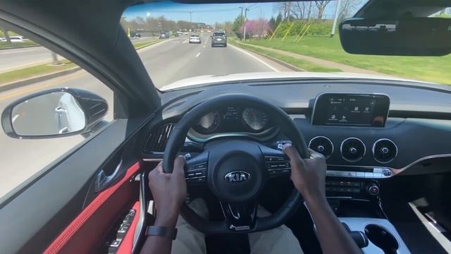 2021 Kia Stinger GT 3.3 Twin-Turbo V6 AWD POV Test Drive смотреть онлайн