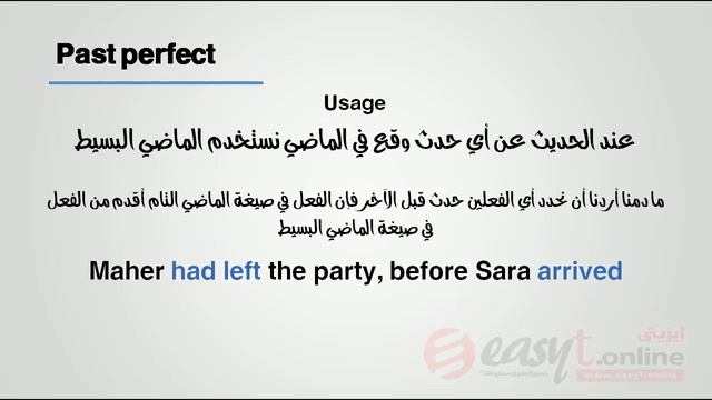 تعلم قواعد اللغة الانجليزية - الماضى التام Past perfect - الدرس الثامن عشر смотреть онлайн
