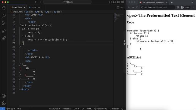 How to Keep Indentation in Text - HTML Tutorial | pre tag смотреть онлайн