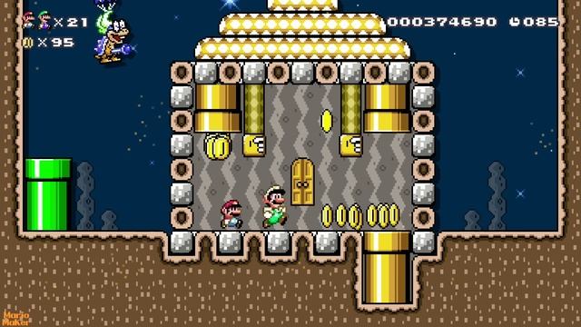 Super Mario Maker 2 – 2 Players Super Worlds Local Multiplayer Walkthrough World 2, 3 смотреть онлайн