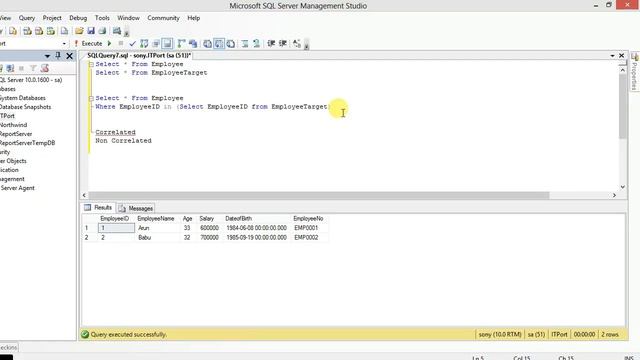 Subquery in SQL Server Tamil смотреть онлайн