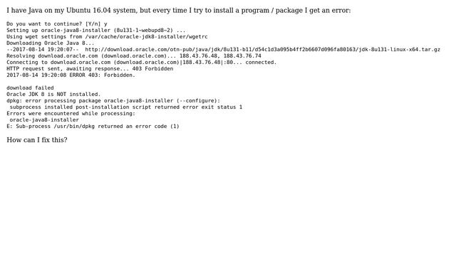 How to solve 'Oracle JDK 8 is NOT installed.' error, even though I have installed it before? смотреть онлайн