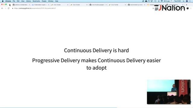 JNation 2019 - Carlos Sanchez - Jenkins X: Progressive Delivery for Kubernetes (Mondego room) смотреть онлайн