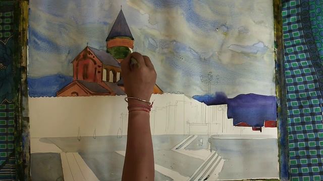 Svetitskhoveli Cathedral Painting | Mtskheta From Georgia🇬🇪 | Cathedral Painting | смотреть онлайн