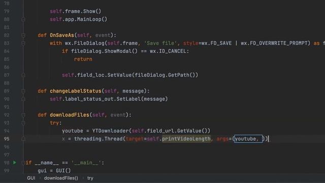 Download audio / video file from YouTube using Python [Part 2] смотреть онлайн