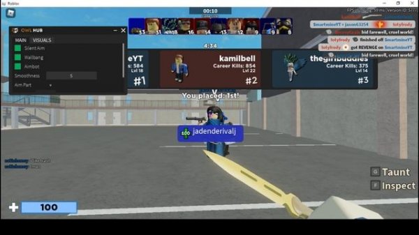 WORKING✅ ROBLOX ARSENAL SCRIPT! OWL HUB FREE! 2020 [KILL ALL, WALL-BANG AND MORE!]