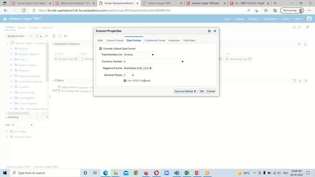 OTBI Filter, Data Formatting, Conditional Formatting, Analysis Prompts |Oracle OTBI Training | BIS смотреть онлайн