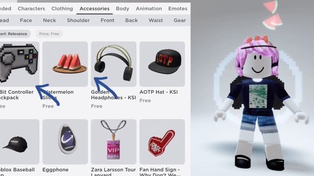 NEW free roblox accessories?// (with effects) ✨? смотреть онлайн